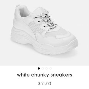 Missguided White Chunky Sneakers